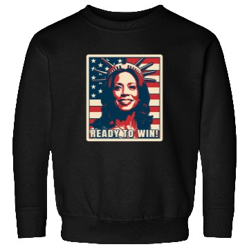 Discover Kamala Harris, Election 2024, Ready To Win Sweatshirts