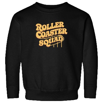 Discover Roller Coaster Squad Fun Thrill Ride Team Sweatshirts