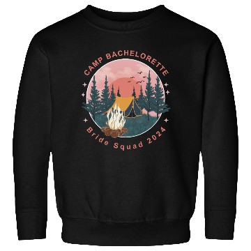 Discover Camp Bachelorette - Camping Bride squad 2024 Sweatshirts