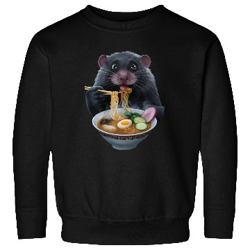 Discover Mole Eating Ramen Realistic Sweatshirts