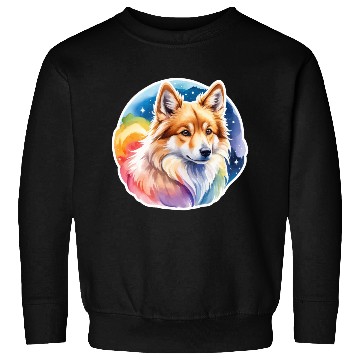 Discover Icelandic Sheepdog Watercolor Sweatshirts