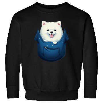 Discover Cute Samoyed Puppy Dog In Pocket Pet Lovers Gifts Sweatshirts