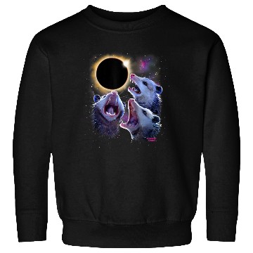 Discover Opossums Howling Eclipse Possum Sweatshirts