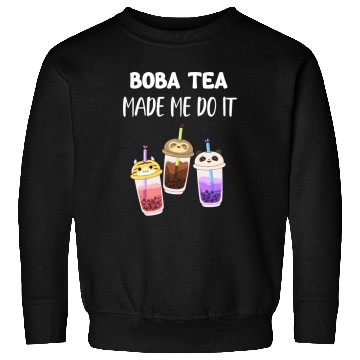 Discover Boba Tea Made Me Do It Bubble Japan K-pop Korean Sweatshirts
