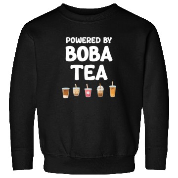 Discover Powered By Boba Tea Bubble Japan K-pop Korean Sweatshirts