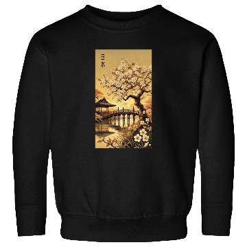 Discover Japan church flowers Tokyo design Sweatshirts