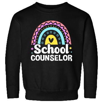 Discover Cute Rainbow Counseling Awareness School Counselor Sweatshirts