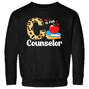 Discover Leopard Print Back To School For School Counselor Sweatshirts