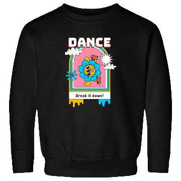 Discover A cartoonStyle psychedelic flower Sweatshirts