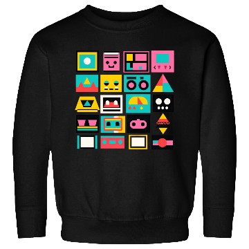 Discover Techie Cuties: Colorful Futuristic Art Sweatshirts