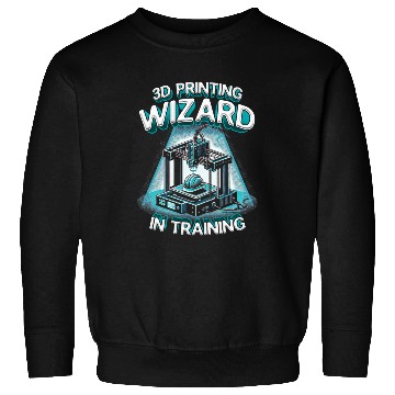 Discover 3D Print 3D Printing Wizard In Training Sweatshirts