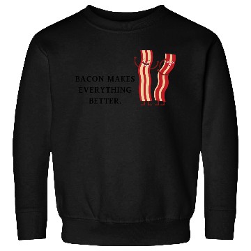 Discover Bacon Bliss: Humor Meets Breakfast Art Sweatshirts