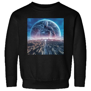 Discover Future Vision - AI Adventure Smarter Life Sweatshirts