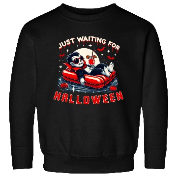 Discover Just Waiting For Halloween Relax Summer Vampire Sweatshirts