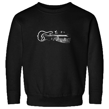 Discover Drawn line art bass guitar Sweatshirts