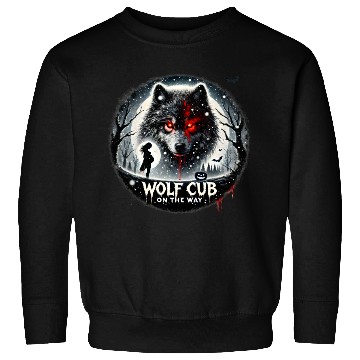 Discover Wolf Cub on the Way Announcement Sweatshirts