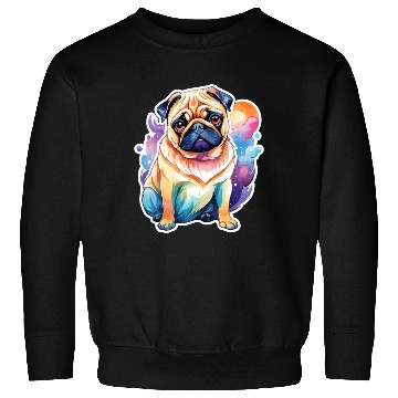 Discover Pug Watercolor Sweatshirts