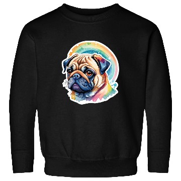 Discover Pug Watercolor Sweatshirts