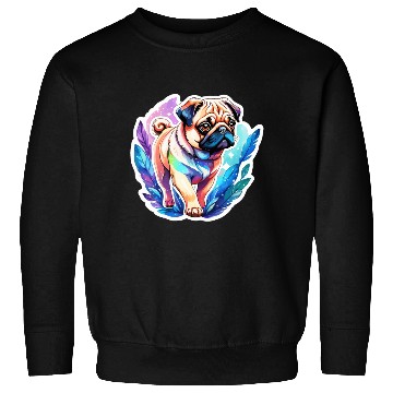 Discover Pug Watercolor Sweatshirts