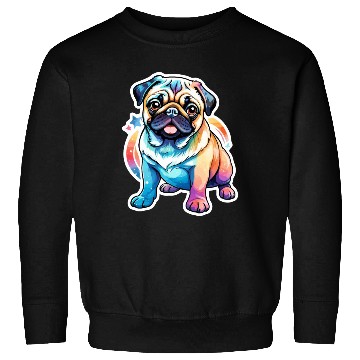 Discover Pug Watercolor Sweatshirts
