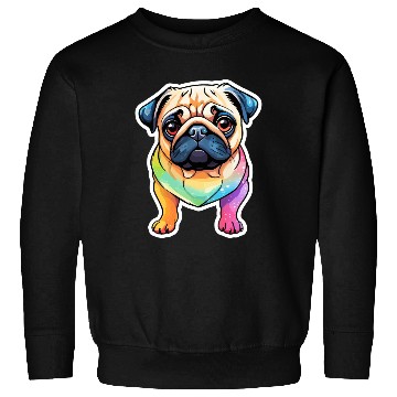 Discover Pug Watercolor Sweatshirts