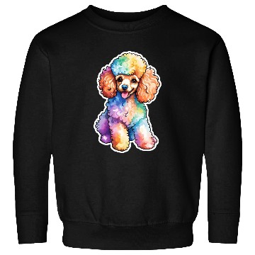 Discover Poodle Watercolor Sweatshirts