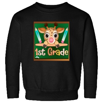 Discover Back to school - 1st Grade Giraffe Sweatshirts