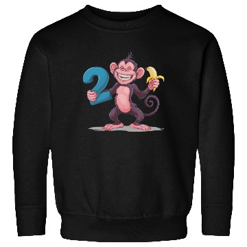 Discover 2nd Birthday Monkey Sweatshirts