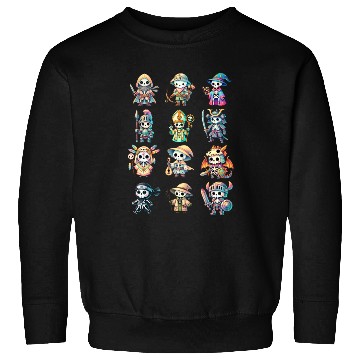 Discover Skeleton Adventure Dungeon Characters Fantasy Sweatshirts