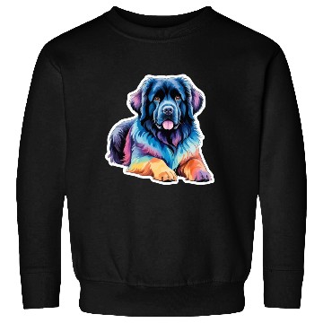 Discover Newfoundland Dog Watercolor Sweatshirts