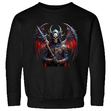 Discover Mysterious skull with giant vampire wings Sweatshirts