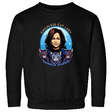 Discover Childless Cat Lady Kamala Harris Sweatshirts