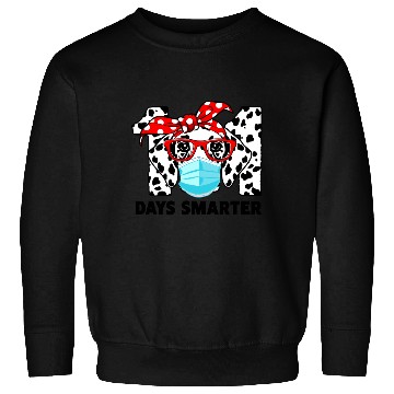 Discover 101 Days Smarter Dalmatian Dog Face Mask 100th Sweatshirts