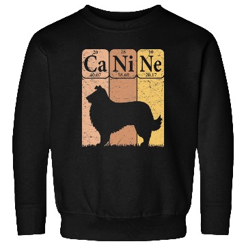 Discover Rough Collie Periodic Table Elements Dog Lover Sweatshirts