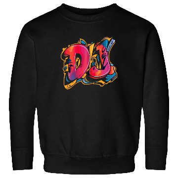 Discover Vibrant DJ Graffiti Inspired Street Art Sweatshirts