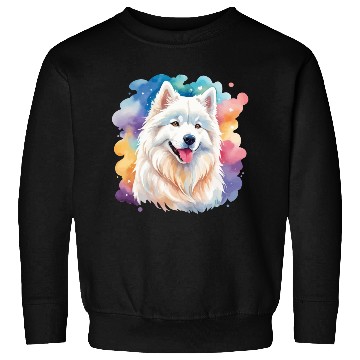 Discover Samoyed Dog Watercolor Sweatshirts