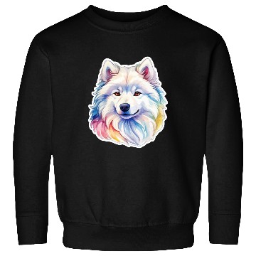 Discover Samoyed Dog Watercolor Sweatshirts