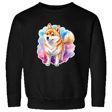 Discover Shiba Inu Watercolor Sweatshirts
