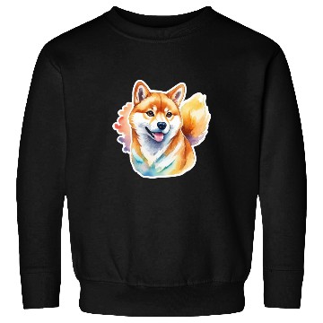 Discover Shiba Inu Watercolor Sweatshirts