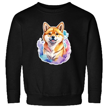 Discover Shiba Inu Watercolor Sweatshirts