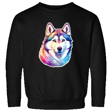 Discover Siberian Husky Watercolor Sweatshirts