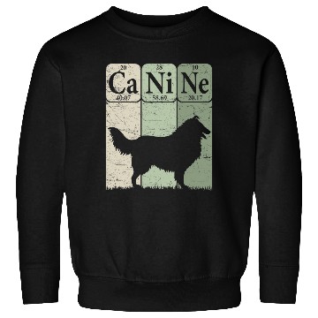 Discover Rough Collie Periodic Table Elements Dog Lover Sweatshirts