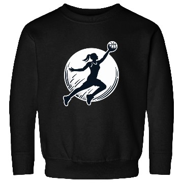 Discover Woman Basketball Athlete Silhouett Sweatshirts