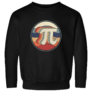 Discover Vintage Pi Day Math 70s 80s Retro Pi Symbol Sweatshirts