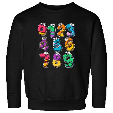 Discover Funny Number Maths Back To School Teacher Kids Sweatshirts