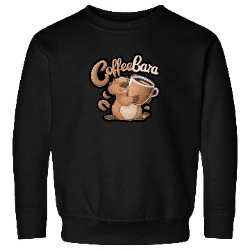 Discover Coffeebara Capybara Coffedrinker Sweatshirts