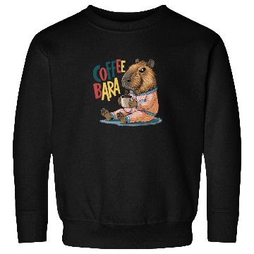 Discover Coffeebara Capybara Coffedrinker Sweatshirts