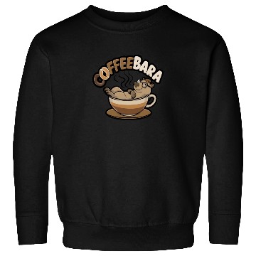 Discover Coffeebara Capybara Coffedrinker Sweatshirts