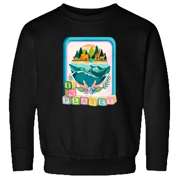 Discover I love my Planet , cute design Sweatshirts