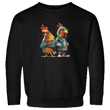 Discover Chickens looking cool in trendy Sweatshirts